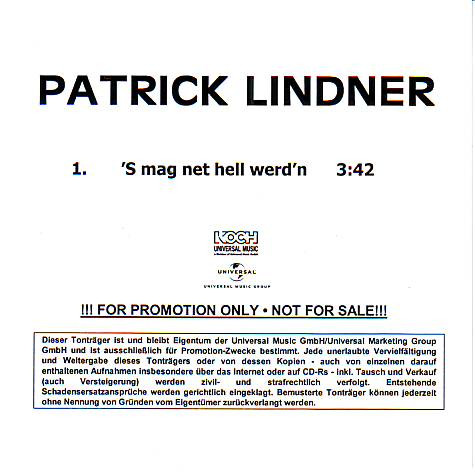 Album herunterladen Patrick Lindner - S mag net hell werdn