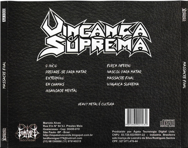 télécharger l'album Download Vingança Suprema - Massacre Final album