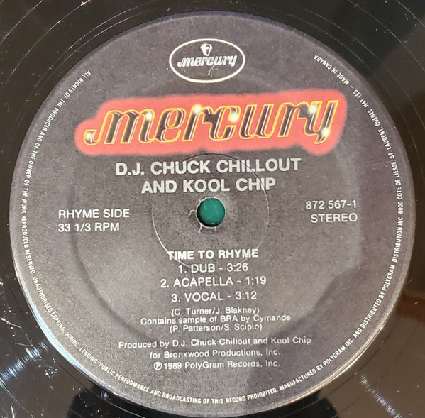 DJ Chuck Chillout & Kool Chip – Rhythm Is The Master (1989, Vinyl