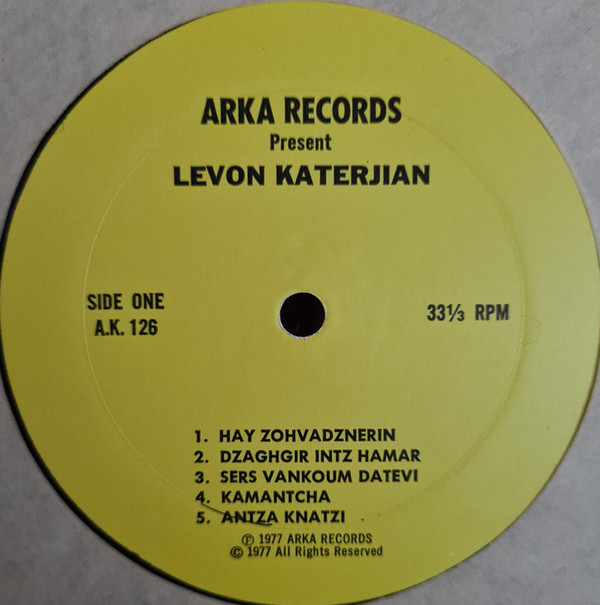 Album herunterladen Levon Katerjian - Arka Records Present Levon Katerjian