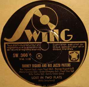 Barney Bigard And His Jazzopaters - Lost In Two Flats / Early Mornin' Blues album cover