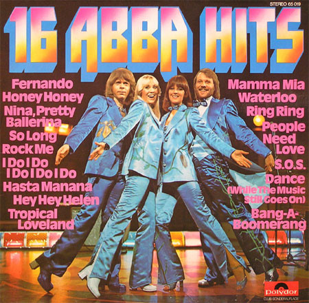Обложка конверта виниловой пластинки ABBA - 16 ABBA Hits