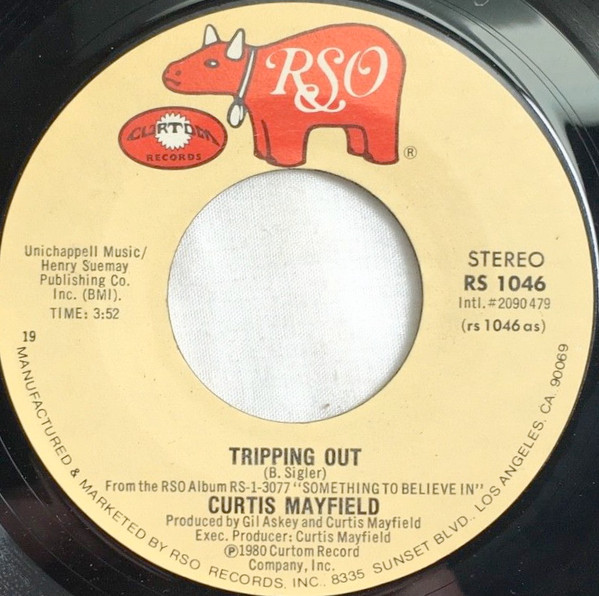 Curtis Mayfield – Tripping Out (1980, 72, Vinyl) - Discogs