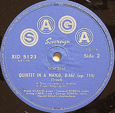 ladda ner album Schubert Frank Glazer With Members Of The Fine Arts Quartet With Harold Siegel - Trout Quintet In A Major D 667