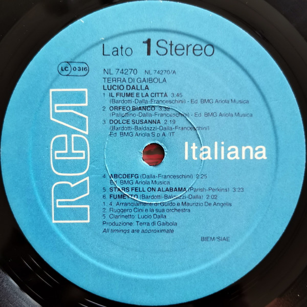 Lucio Dalla - Terra Di Gaibola, Releases