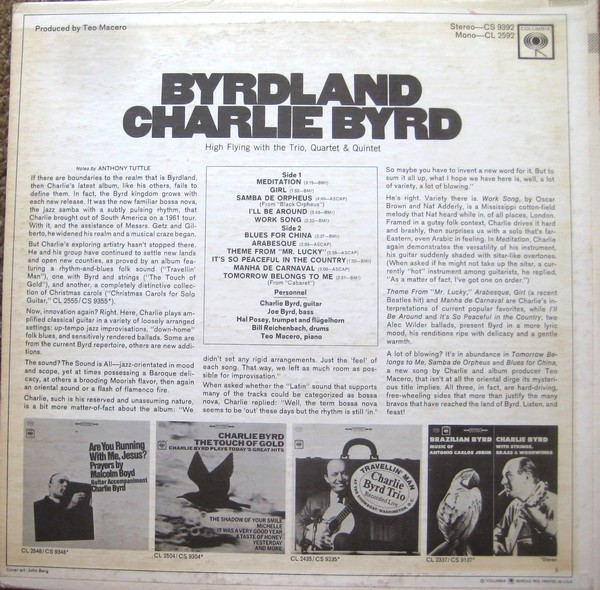 last ned album Charlie Byrd - Byrdland
