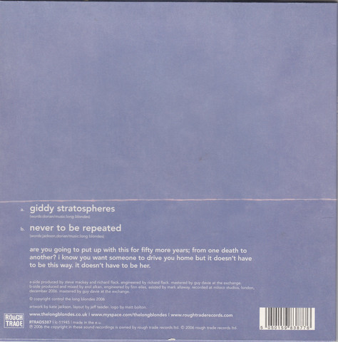 baixar álbum The Long Blondes - Giddy Stratospheres