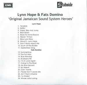 Lynn Hope - Original Jamaican Sound System Heroes album cover