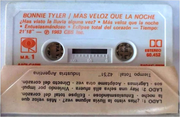 télécharger l'album Bonnie Tyler - Mas Veloz Que La Noche