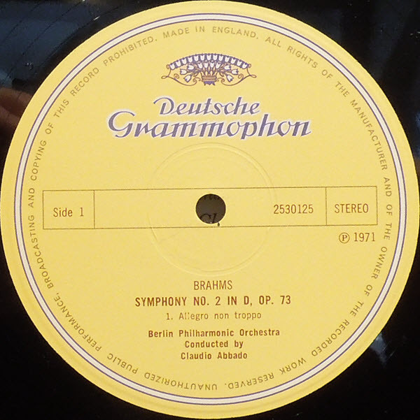 télécharger l'album Brahms Berlin Philharmonic Claudio Abbado - Symphony No 2