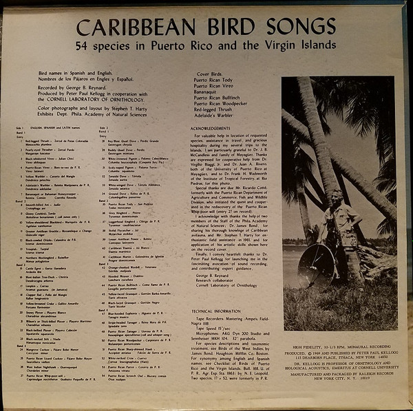 lataa albumi No Artist - Caribbean Bird Songs 54 Species In Puerto Rico And The Virgin Islands