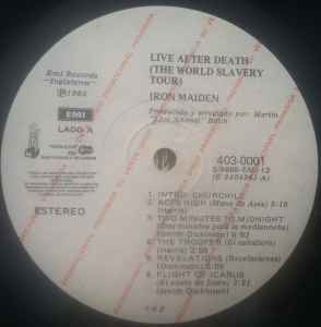 Iron Maiden – Live After Death (1985, Gatefold, Vinyl) - Discogs