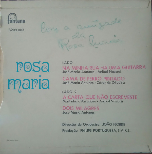 descargar álbum Rosa Maria - Na Minha Rua Há Uma Guitarra A Carta Que Não Escreveste