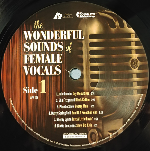 レコード】WONDERFUL SOUNDS of FEMALE VOCALS 【初回限定お試し価格