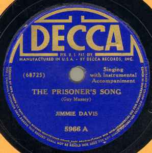 Jimmie Davis - The Prisoner's Song / I Told You So album cover