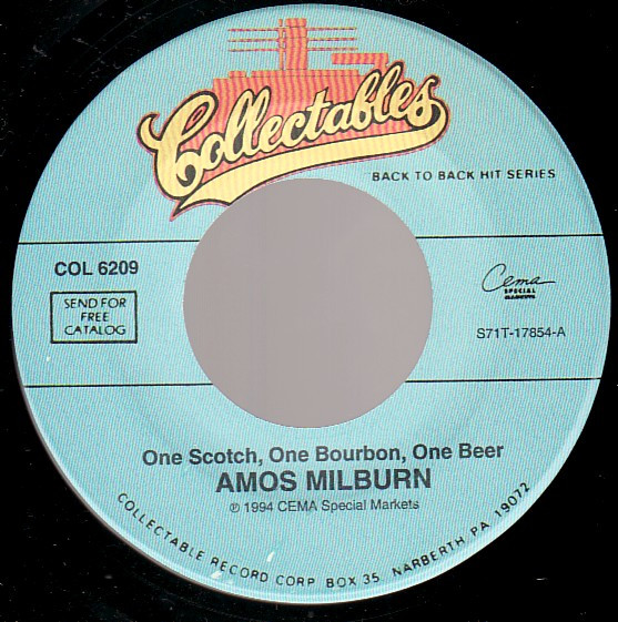 Amos Milburn – One Scotch, One Bourbon, One Beer / Bad, Bad