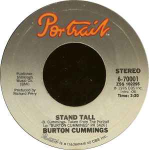 Burton Cummings Stand Tall Burch Magic Releases Discogs