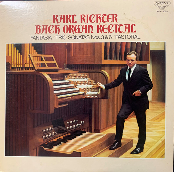 Bach, Karl Richter – Organ Recital (1980, Vinyl) - Discogs