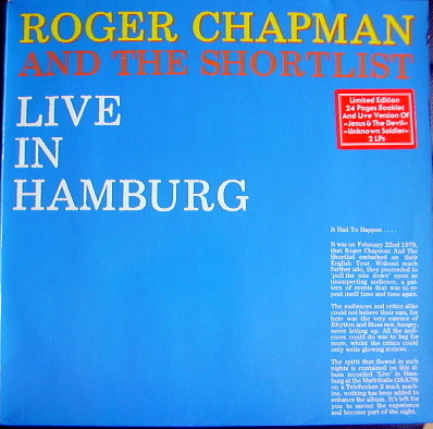 Roger Chapman And The Shortlist - Live In Hamburg | Releases | Discogs