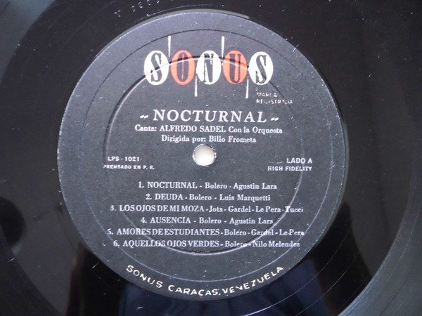 descargar álbum Alfredo Sadel - Nocturnal Orquesta Dirigida Por Billo Frometa