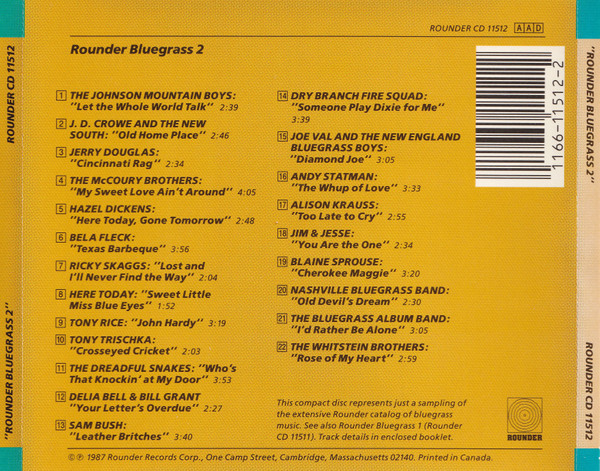 ladda ner album Various - Rounder Bluegrass 2