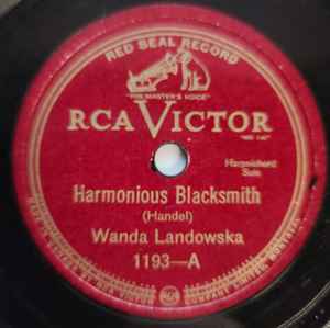 Wanda Landowska-Harmonious Blacksmith / Turkish March copertina album