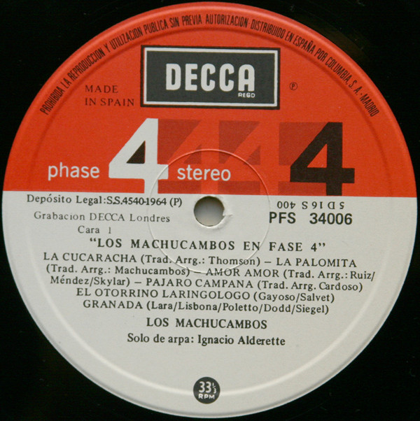 last ned album Los Machucambos - Los Machucambos En 4 Fases