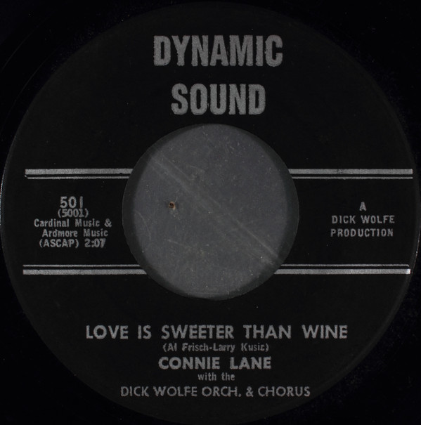 Album herunterladen Connie Lane With The Dick Wolfe Orch & Chorus - Love Is Sweeter Than Wine The Breaks Of The Game