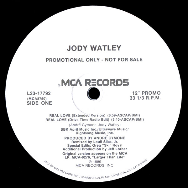 Jody Watley – Real Love (1989, Vinyl) - Discogs