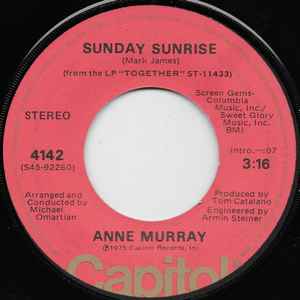 Anne Murray - Sunday Sunrise album cover