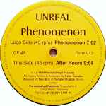 Cover of Phenomenon, 1994, Vinyl
