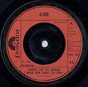 Slade – In For A Penny (1975, Picture Sleeve, Vinyl) - Discogs