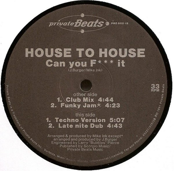 baixar álbum House To House - Can You F It