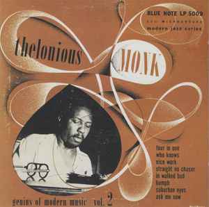 Genius Of Modern Music, Vol. 2 - Thelonious Monk
