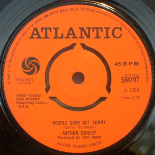 Arthur Conley – People Sure Act Funny / Burning Fire (1968, Vinyl