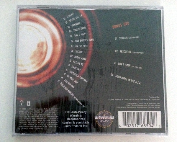 Tokio Hotel – Scream (2008, Digipack, CD) - Discogs