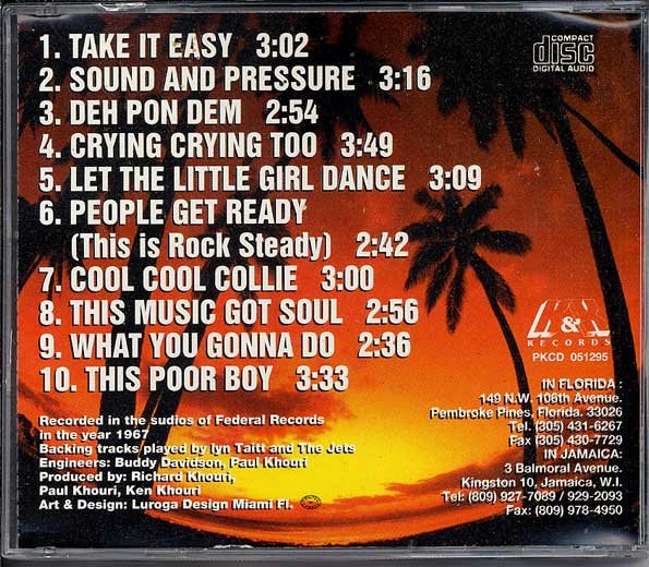 Hopeton Lewis – Take It Easy (1967, Vinyl) - Discogs