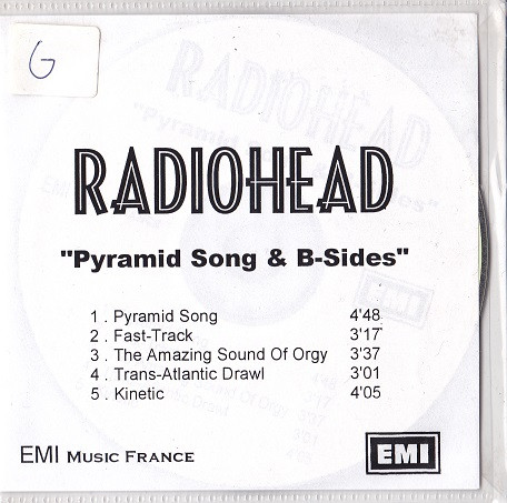 Radiohead Pyramid Song B Sides 2001 CDr Discogs