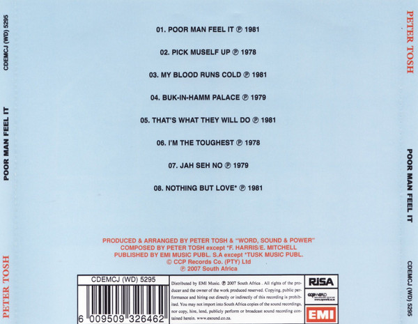 télécharger l'album Peter Tosh - Poor Man Feel It