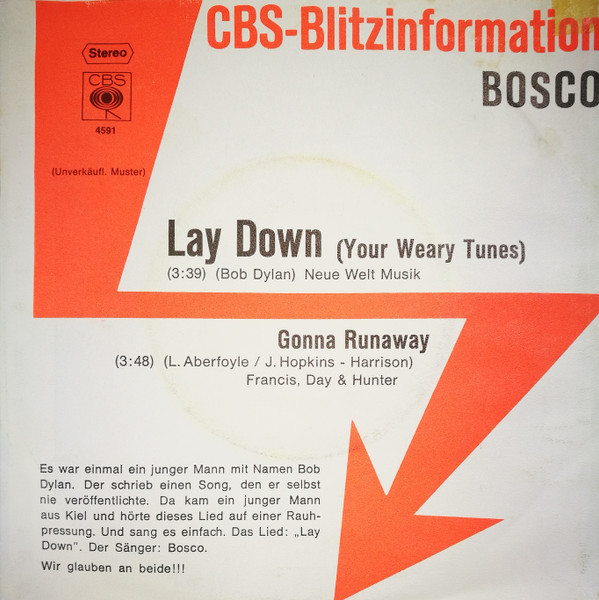 baixar álbum Bosco - Lay Down Your Weary Tunes