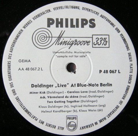 Doldinger – Live At Blue Note Berlin (1963, Vinyl) - Discogs