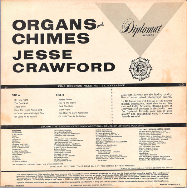 descargar álbum Jesse Crawford - The Organ Chimes Of Christmas
