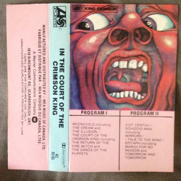 King Crimson – In The Court Of The Crimson King (Cassette) - Discogs