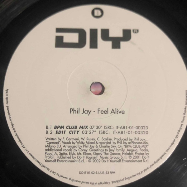lataa albumi Phil Jay - Feel Alive