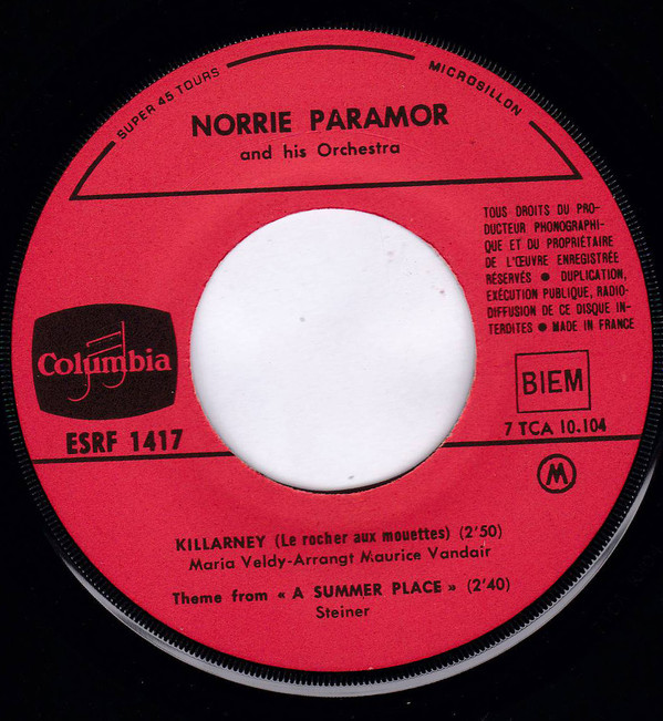 last ned album Norrie Paramor And His Orchestra - Le Rocher Aux Mouettes Killarney Bande Sonore Originale De Interlude