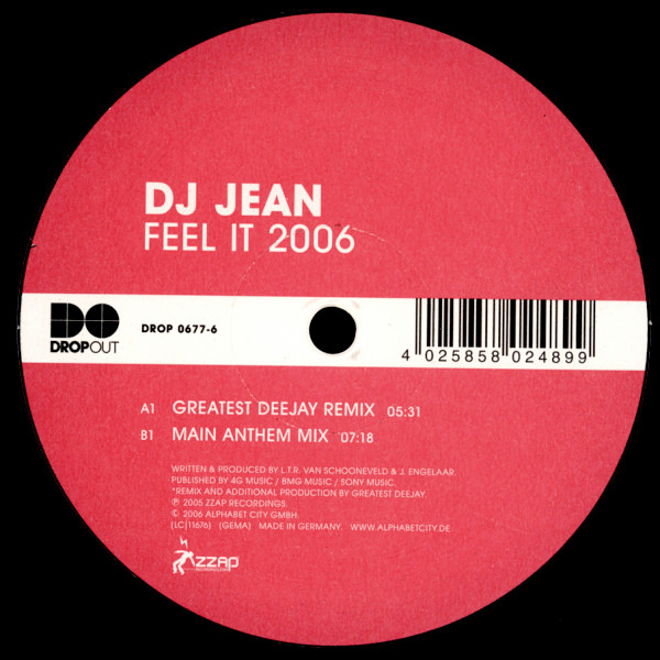 klint Almægtig Premonition DJ Jean – Feel It 2006 (2006, Vinyl) - Discogs