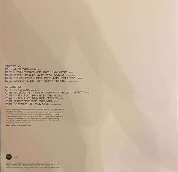 The Durutti Column - Rebellion | Demon Records (DEMREC743) - 4