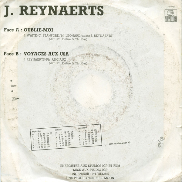 last ned album J Reynaerts - Oublie Moi