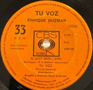Enrique Guzmán - Tu Voz album cover