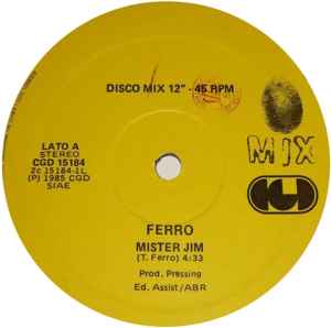 Tullio Ferro - Mister Jim album cover